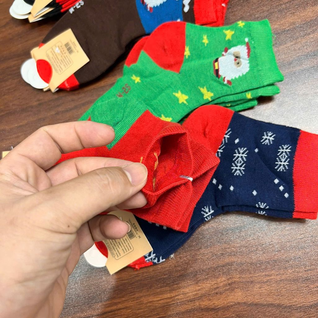  tất Vớ Noel Trẻ Con Họa Tiết Giáng Sinh 🎄  – Vỉ 10 Đôi - Ảnh 5