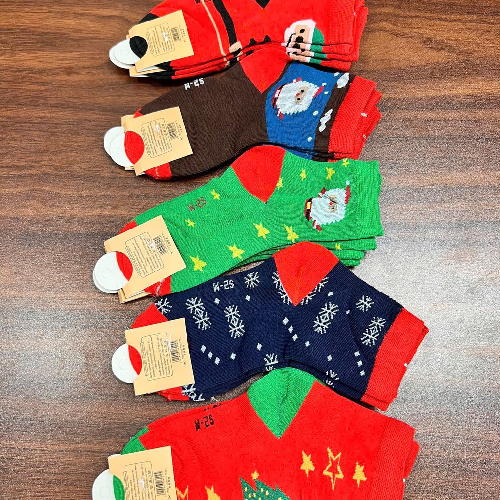  tất Vớ Noel Trẻ Con Họa Tiết Giáng Sinh 🎄  – Vỉ 10 Đôi - Ảnh 6