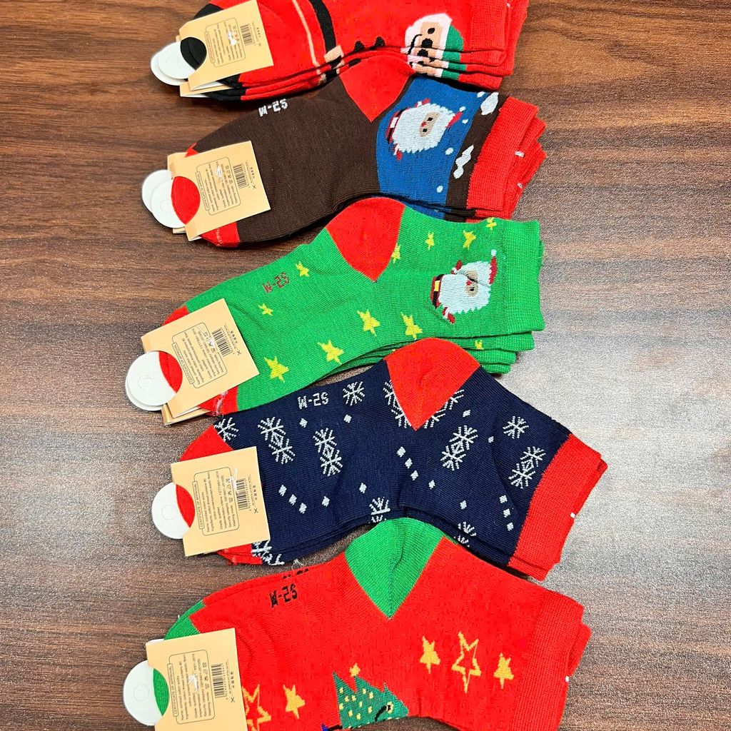  tất Vớ Noel Trẻ Con Họa Tiết Giáng Sinh 🎄  – Vỉ 10 Đôi - Ảnh 9