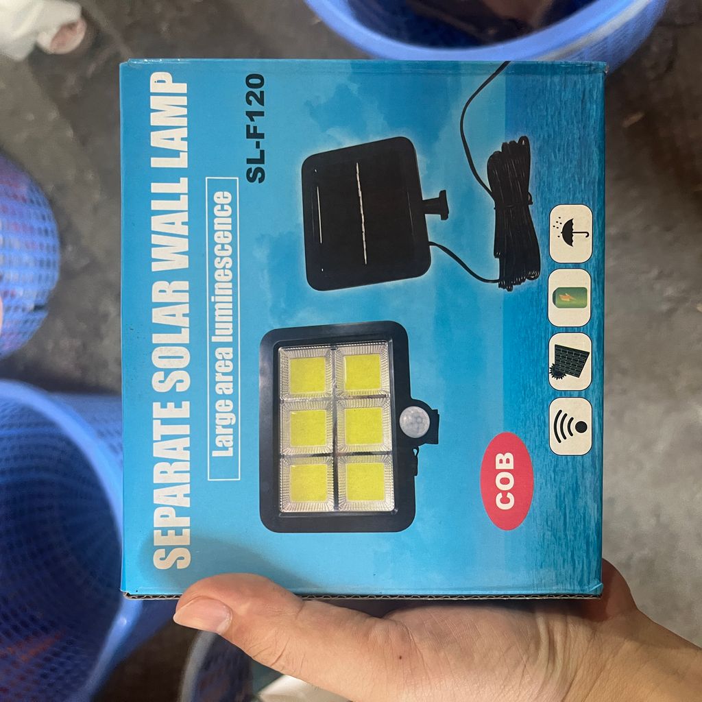 Đèn tích điện  năng lượng mặt trời cảm ứng chuyển động 100/120 LED siêu sáng thanh lý - Ảnh 7