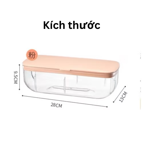 Khay Làm Đá 48 Viên Có Nắp đậy, có khay đựng - Ảnh 8