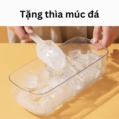 Khay Làm Đá 48 Viên Có Nắp đậy, có khay đựng - Ảnh 9