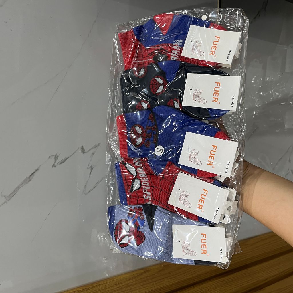 Tất siêu nhân và tất màu đẹp cho bé trai và bé gái cho bé 1-4t - Ảnh 3