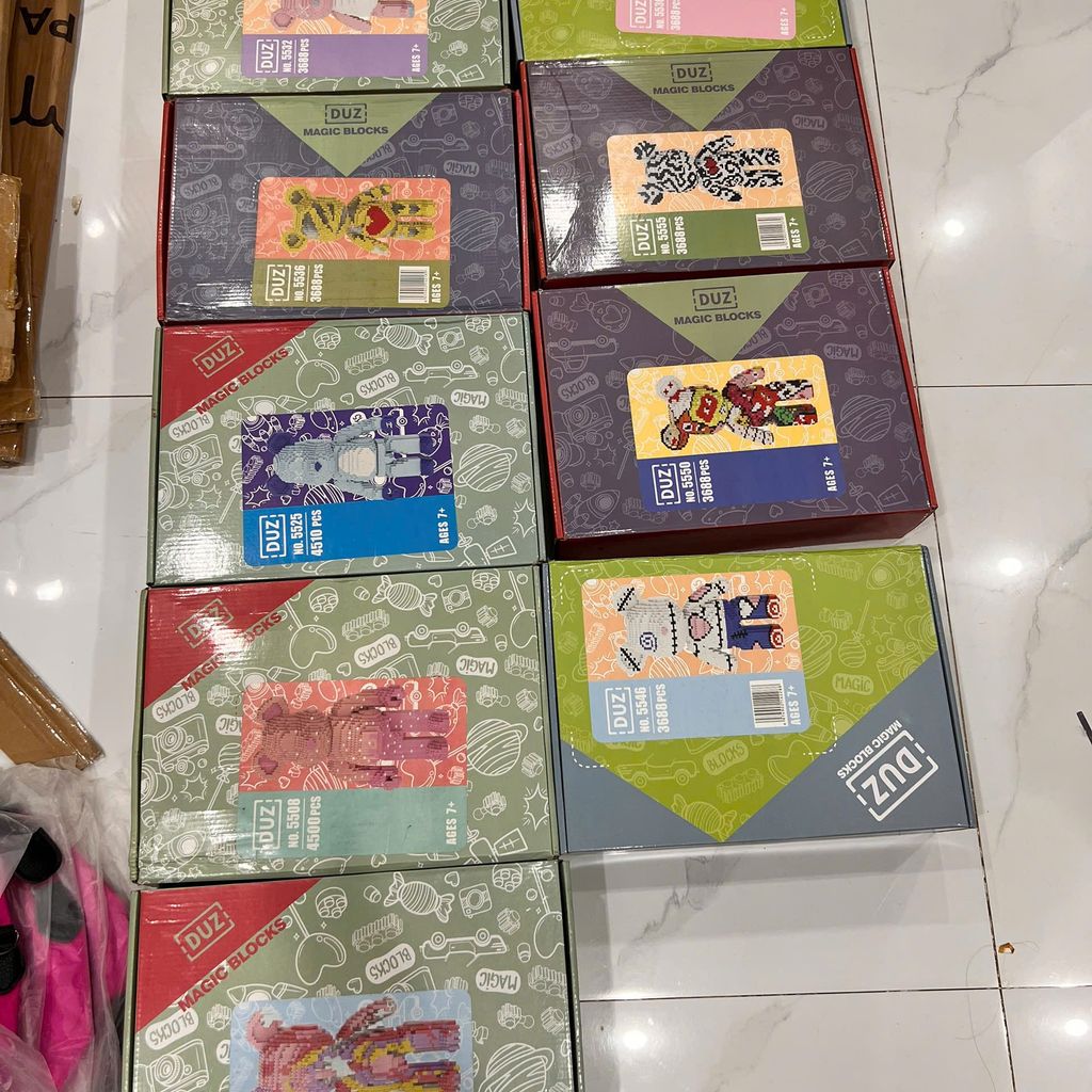 Bộ lắp ghép gấu bearbrick loại to 47-55CM - Ảnh 9