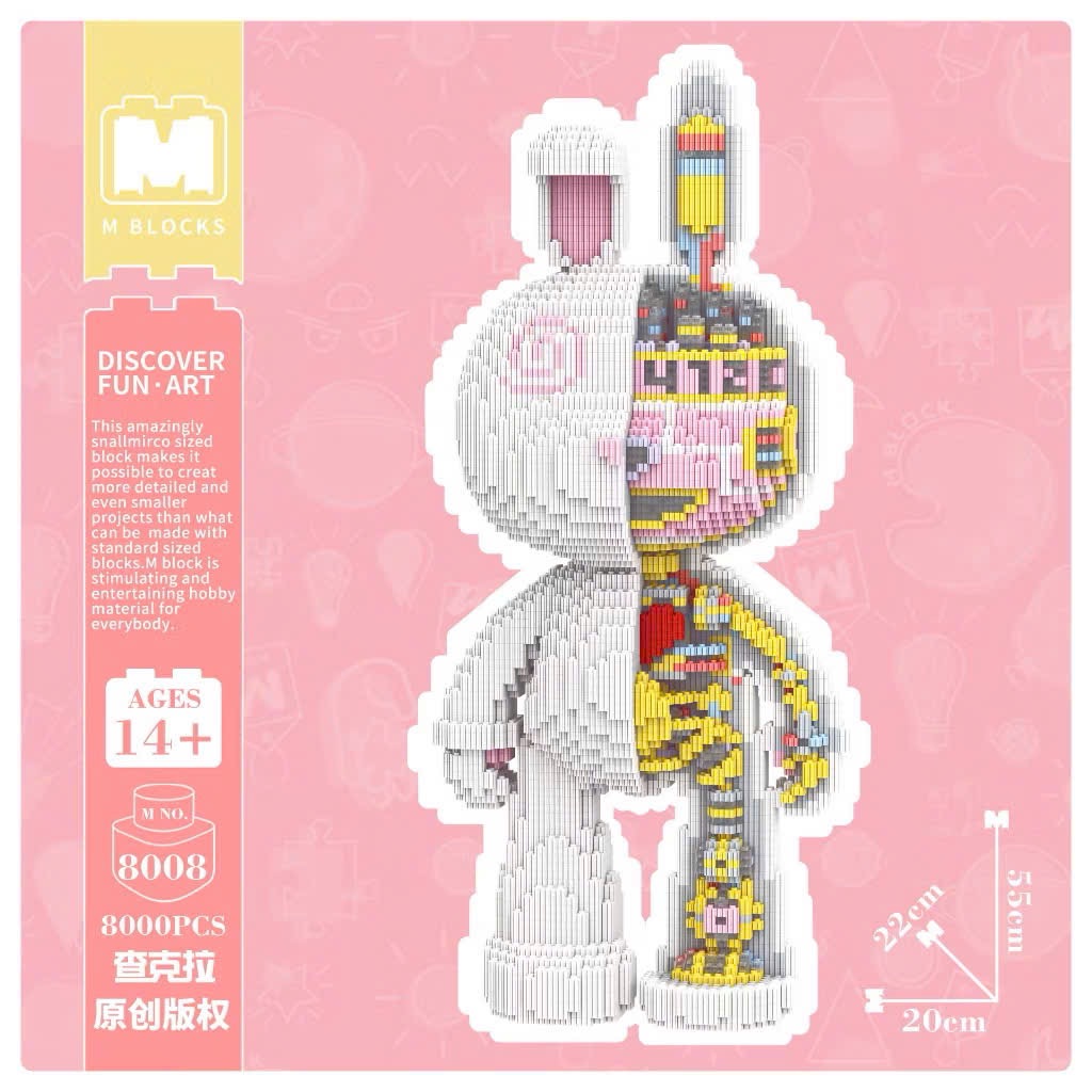 MÔ HÌNH LẮP RÁP THỎ HÃNG MPIN SIZE 55cm hộp xấu nhưng bên trong còn mới nguyên các bác nha