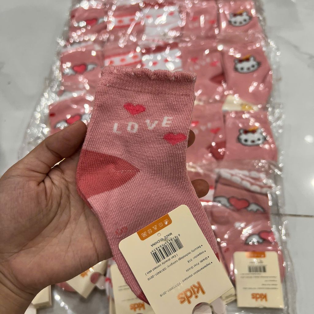 set tất bé gái màu hồng 1-3t - Ảnh 3