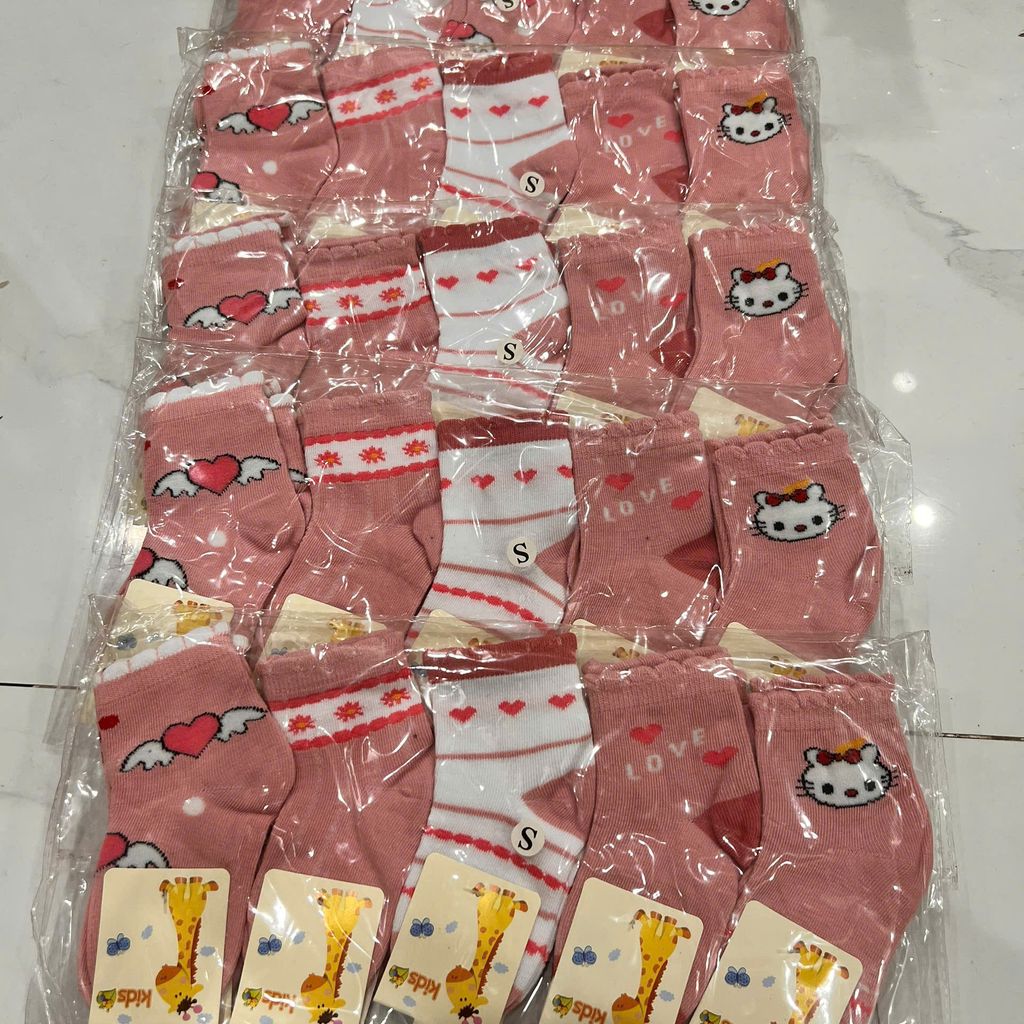 set tất bé gái màu hồng 1-3t - Ảnh 4