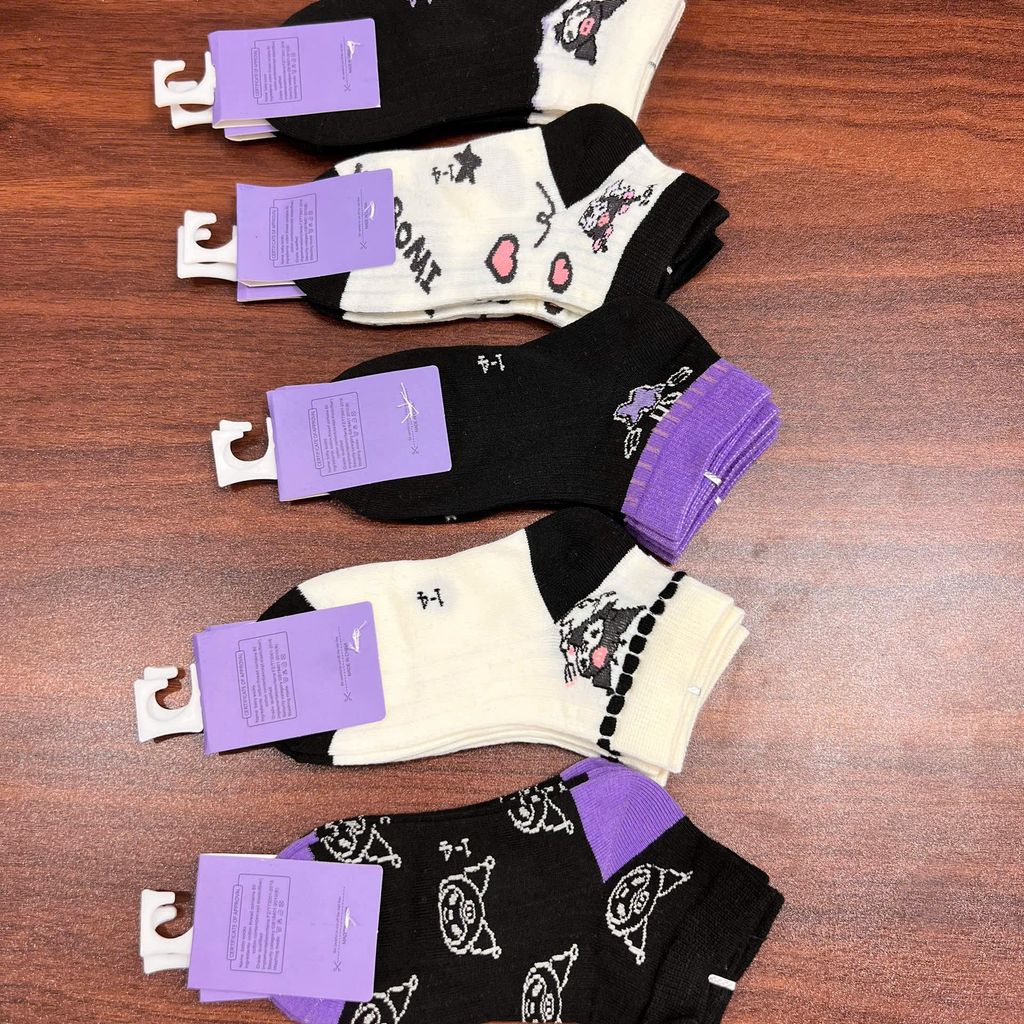 Tất bé gái màu đen-trắng- tím kết hợp kurumi Size từ 1 đến 4 tuổi - Ảnh 8