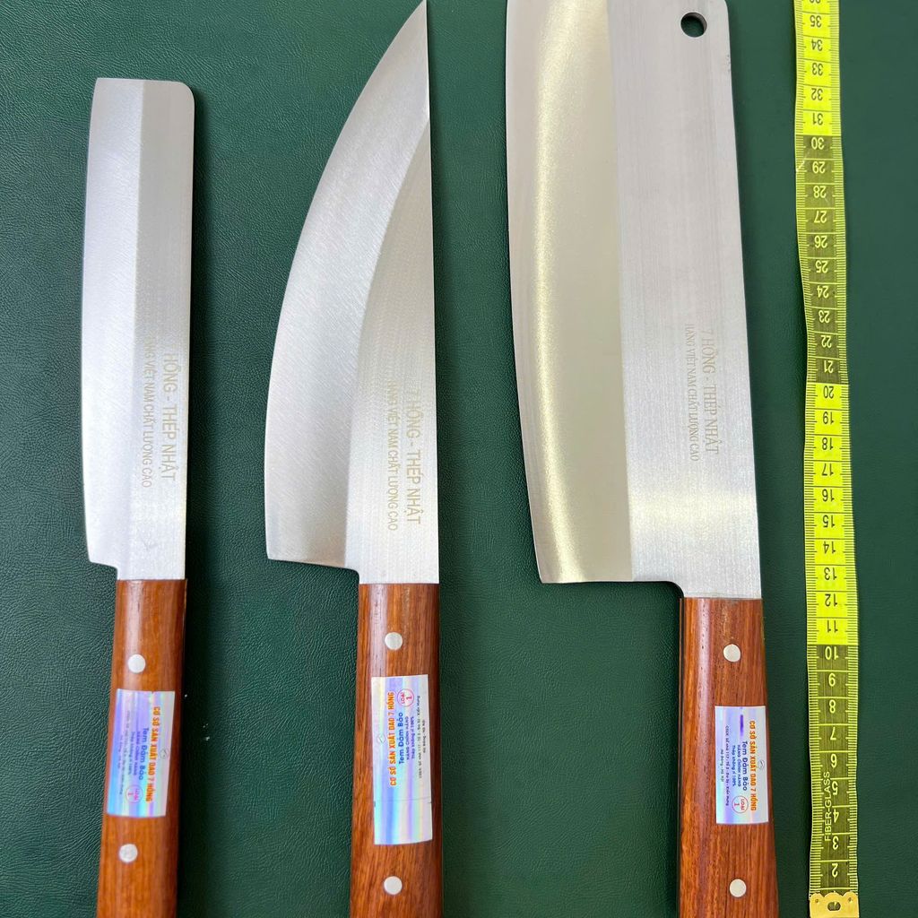 Bộ 3 dao đa sỹ MS03   Dao "7 HỒNG THÉP NHẬT" - Chuẩn Đa Sỹ, Cắt Là Sướng