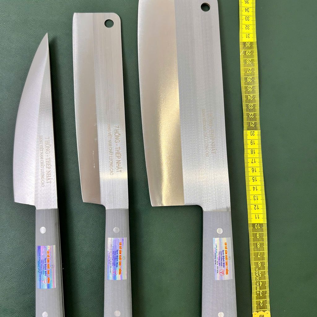  bộ 4 dao cán nhựa dao 7 Hồng – Thép Nhật, sản xuất tại làng nghề Đa Sỹ CÓ TEAM ĐẢM BẢO - HÀNG CHÍNH - Ảnh 3