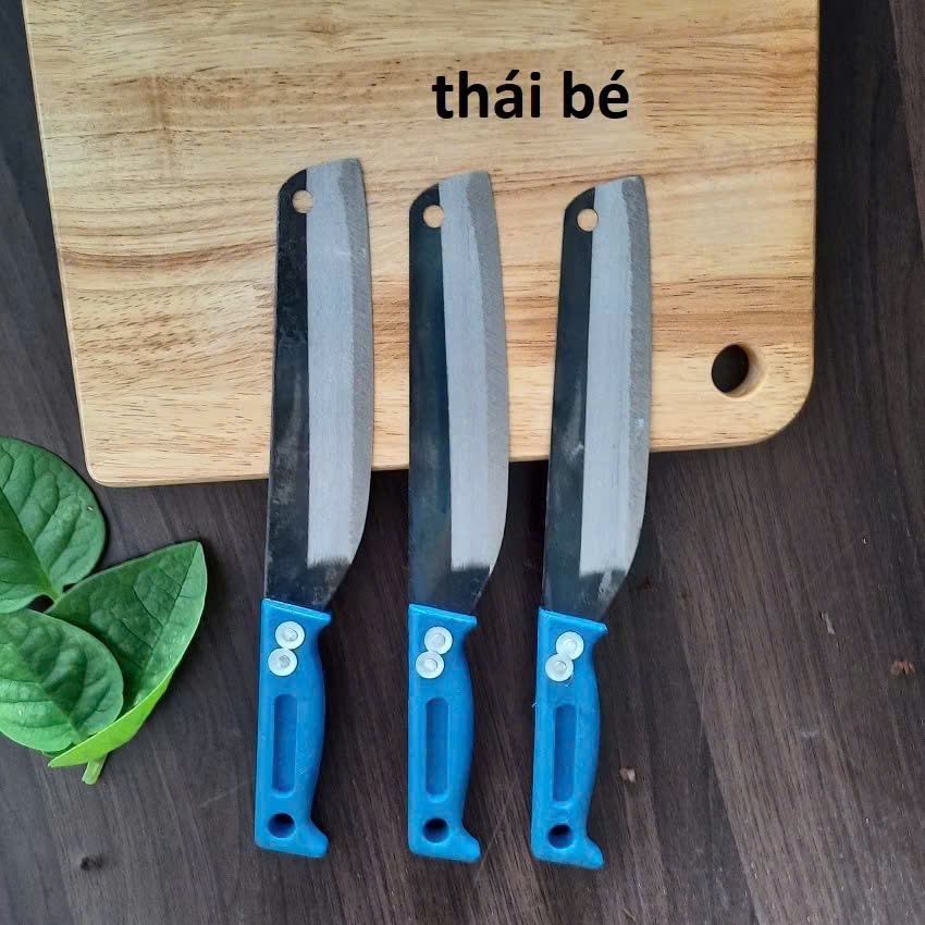 Dao thái nhỏ cắt thịt, thái hoa quả  cán nhựa Đa Sỹ - Ảnh 7