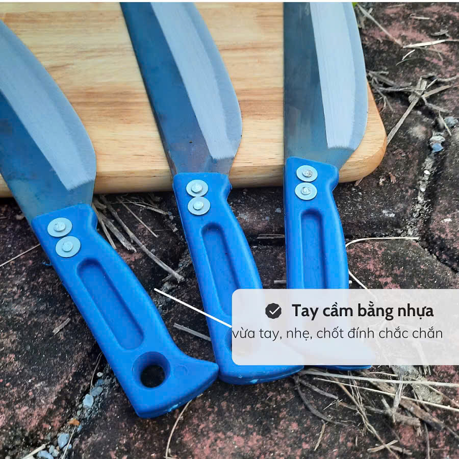 Dao thái nhỏ cắt thịt, thái hoa quả  cán nhựa Đa Sỹ - Ảnh 2