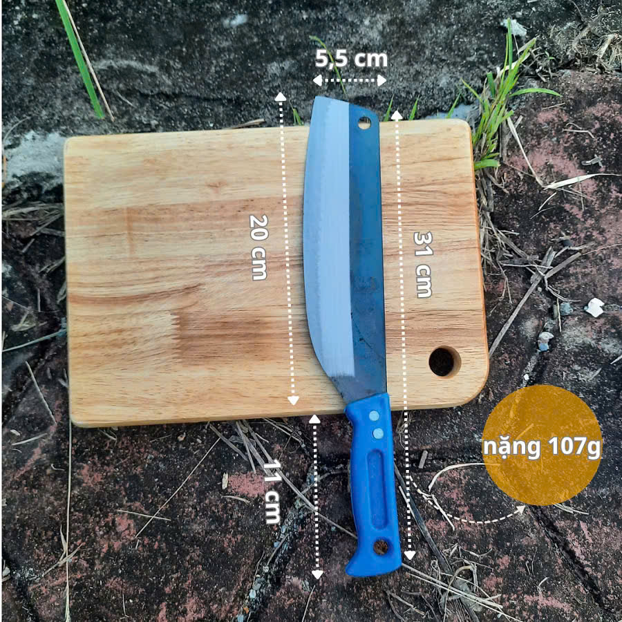 Dao thái nhỏ cắt thịt, thái hoa quả  cán nhựa Đa Sỹ - Ảnh 3