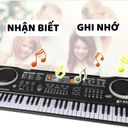 Đàn Piano Cho Bé 61 Phím Kèm Micro, Kết Nối Điện Thoại Và Loa - Đàn Organ Sạc Điện Cho Bé Học Nhạc - Ảnh 10