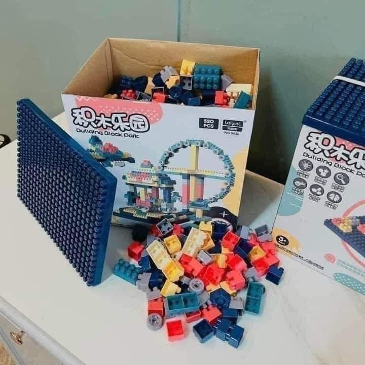 Lego xếp hình tự do 500 chi tiết
