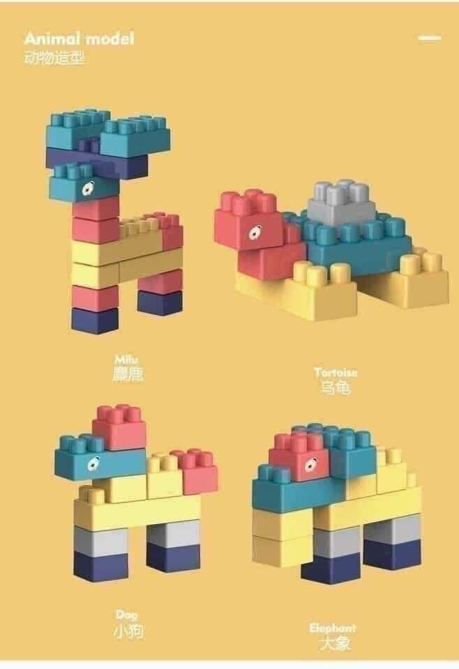 Lego xếp hình tự do 500 chi tiết - Ảnh 3