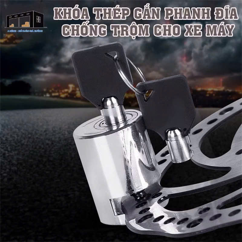 Khóa phanh đĩa xe máy chống trộm