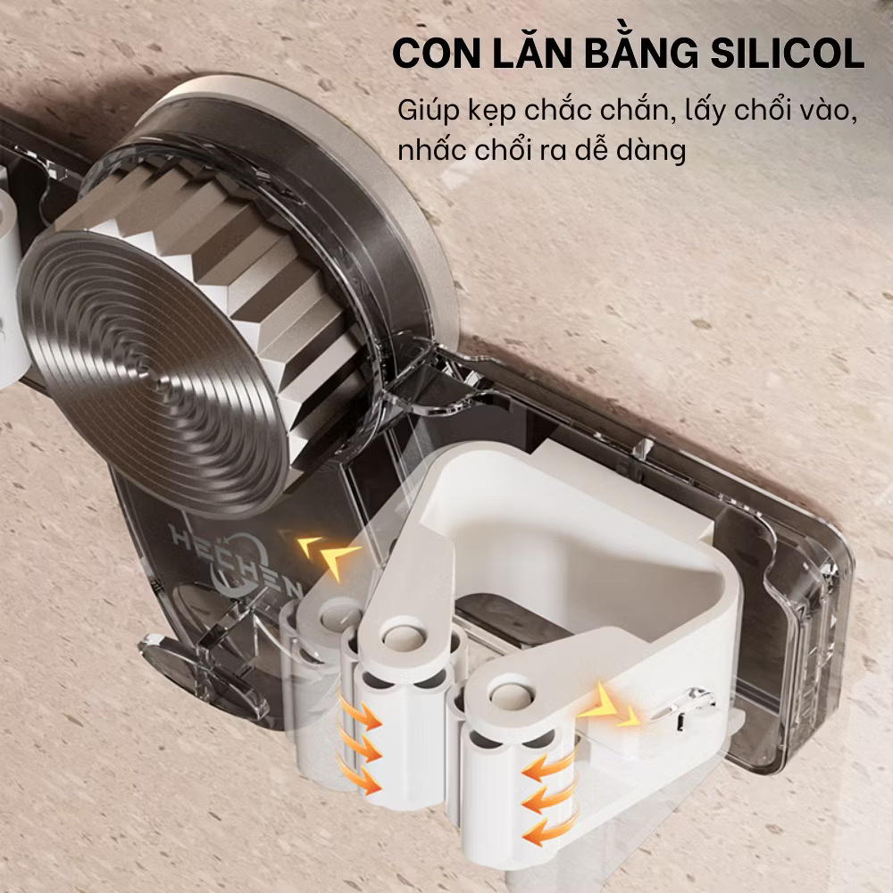 Móc Treo Chổi Kẹp Treo Cây Lau Nhà Hút Chân Không Siêu Chắc, Móc Treo Đồ Đa Năng Chịu Lực Tốt - Ảnh 5