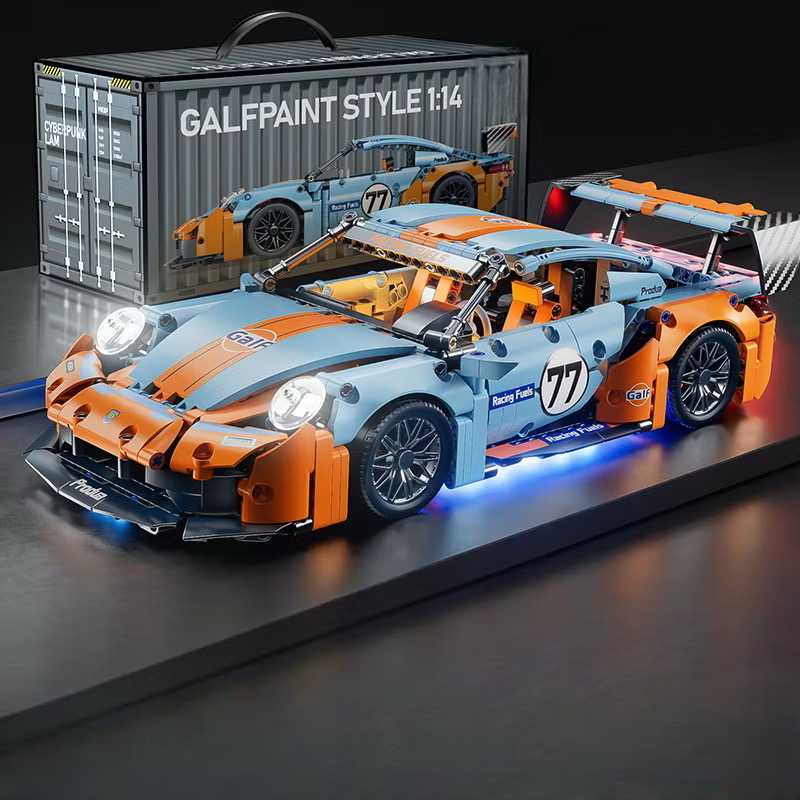 Đồ chơi mô hình lắp ráp siêu xe oto Thể Thao Pos 911 GT3 với 1388PCS Tỷ Lệ 1:14 dài 36cm