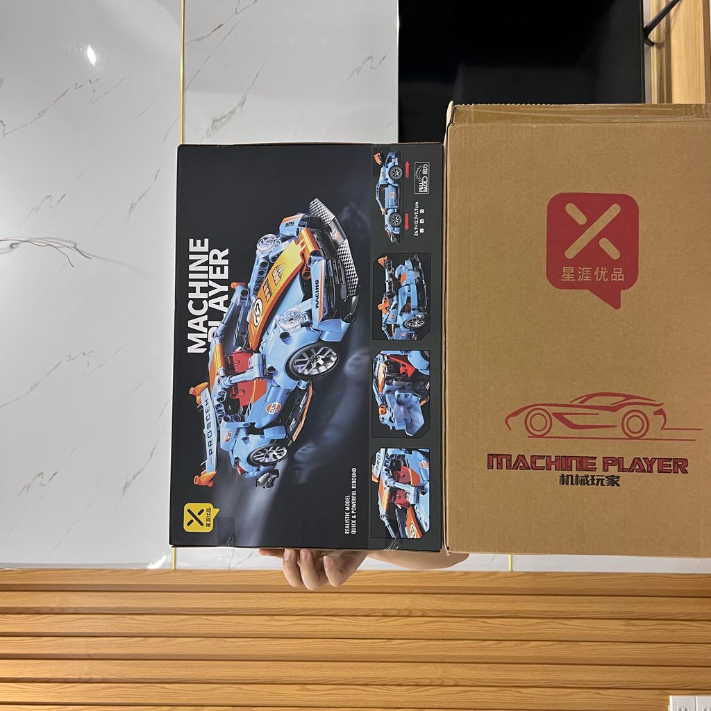 Đồ chơi mô hình lắp ráp siêu xe oto Thể Thao Pos 911  Tỷ Lệ 1:18 dài 25cm - Ảnh 2