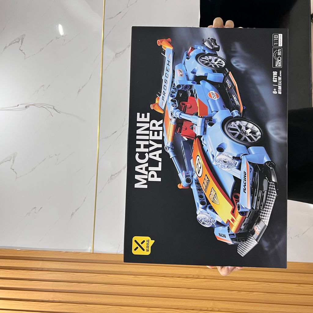 Đồ chơi mô hình lắp ráp siêu xe oto Thể Thao Pos 911  Tỷ Lệ 1:18 dài 25cm - Ảnh 4