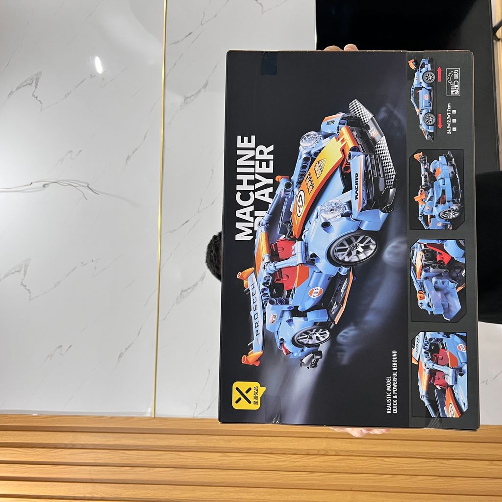 Đồ chơi mô hình lắp ráp siêu xe oto Thể Thao Pos 911  Tỷ Lệ 1:18 dài 25cm - Ảnh 3