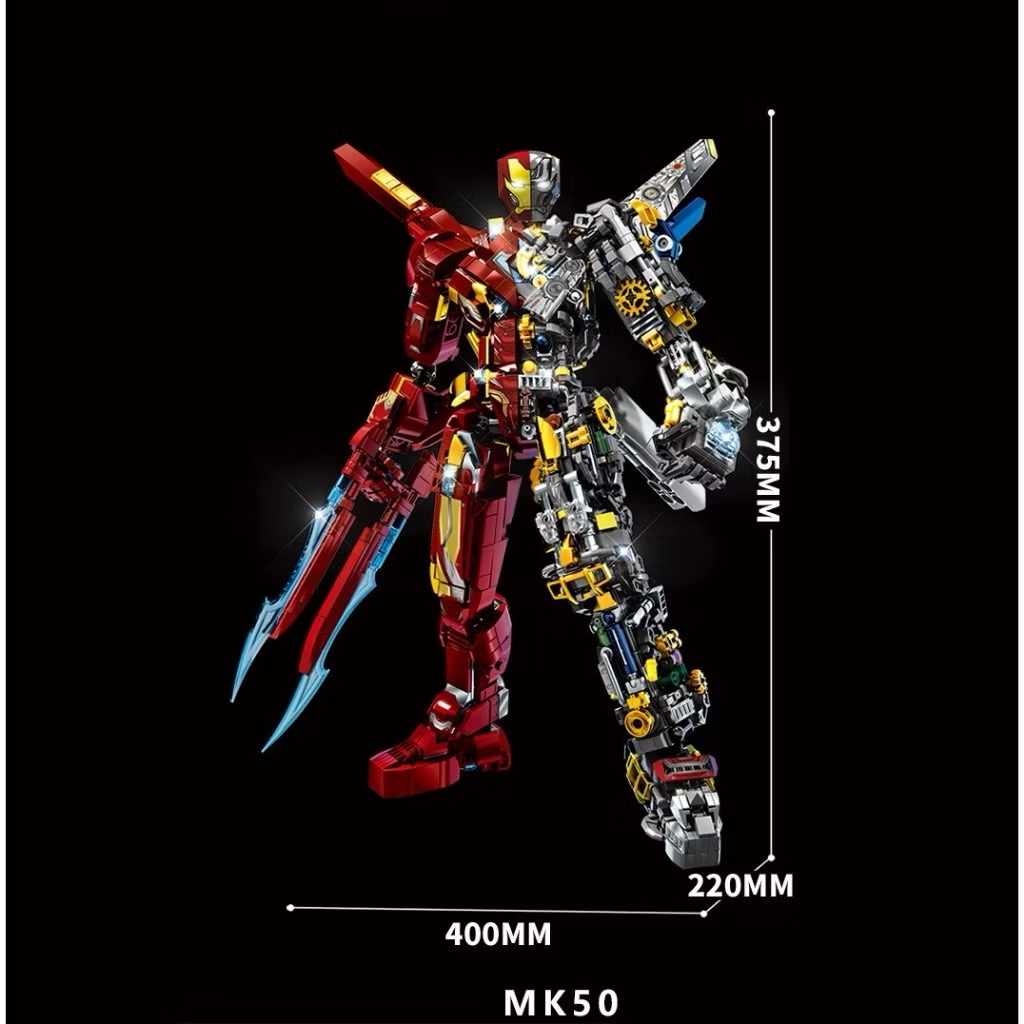 Lắp ghép iron man siêu to 2002 pcs cao 38cm  - Ảnh 7