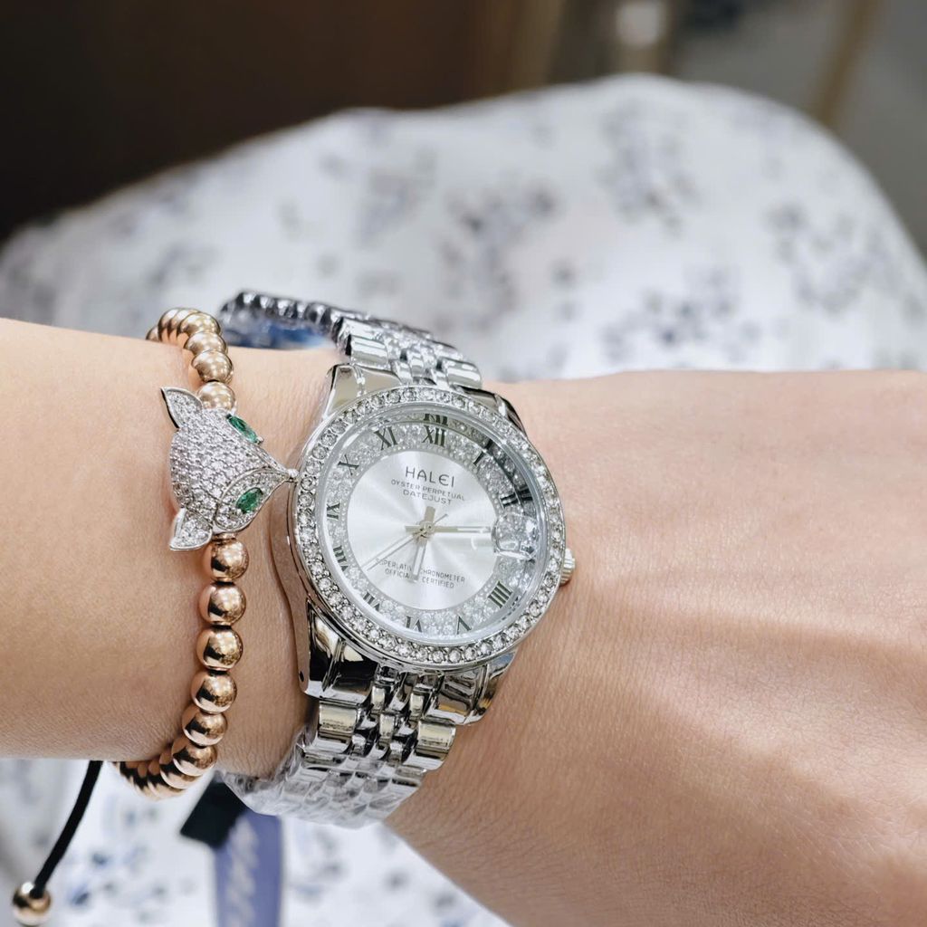 Đồng Hồ Nữ Halei Đính Đá  - Ảnh 5