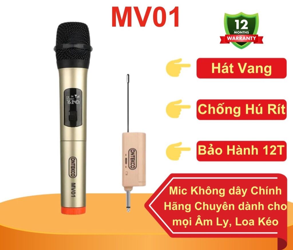 Micro đơn không dây hát karaoke chính hãng - Ảnh 2