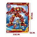 Lego Ironman Lắp Ráp Xếp Hình Mô Hình Robot Hulkbuster Iron Man Người Sắt MK44 568 chi tiết - Ảnh 8