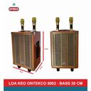Loa karaoke chính hãng ontekco bảo hành 12 tháng vỏ gỗ mặt kim loại - Ảnh 4