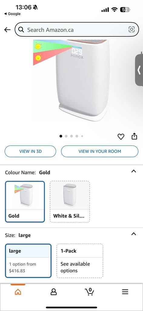 Máy lọc không khí HIMOX H04 – lõi HEPA & Carbon khử mùi, lọc bụi