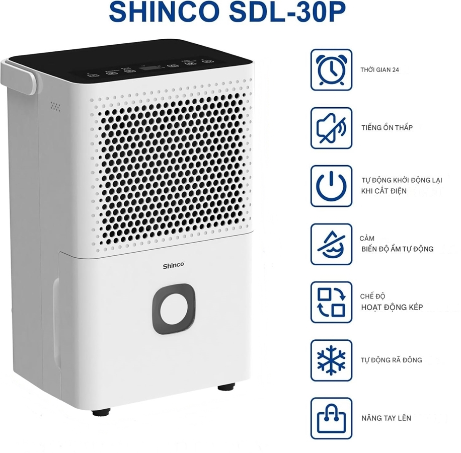 Máy Hút Ẩm 12 Lít hãng Shinco CF12BD/L3 (mẫu mới) 