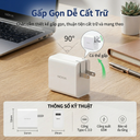 Củ sạc nhanh 65W Nokia P6309 , hai cổng sạc USB-C + USB-A, có PPS 
