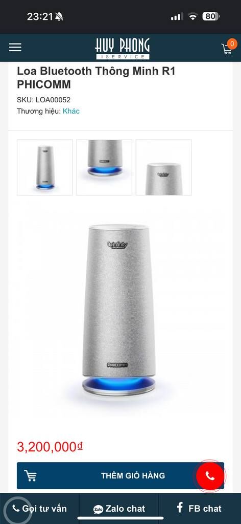 Loa Bluetooth hãng PHICOMM R1 (Infinity by Harman)