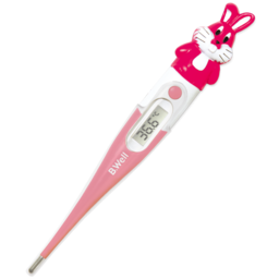 Nhiệt kế điện tử B.WELL WT-06 Flex hình thỏ hồng - Chính hãng Thụy Sĩ