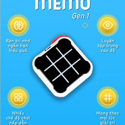 Cờ caro X O điện tử Tic Tac Toe Zupp Memo Gen 1 trò chơi trí tuệ rèn luyện trí…