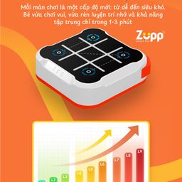 Cờ caro X O điện tử Tic Tac Toe Zupp Memo Gen 1 trò chơi trí tuệ rèn luyện trí…