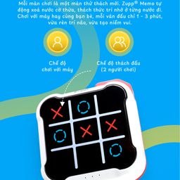 Cờ caro X O điện tử Tic Tac Toe Zupp Memo Gen 1 trò chơi trí tuệ rèn luyện trí…
