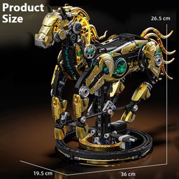 Đồ Chơi Lắp Ráp Ngựa Cơ Khí MJI 13088 Có Đèn Và Chuyển Động – Mô Hình STEM 105…