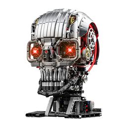 Đồ Chơi Lắp Ráp Đầu Lâu Cơ Khí MJI 13089, Mô Hình Mechanical Skull 1099 Chi Tiết