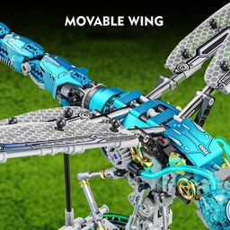 Đồ Chơi Lắp Ráp Chuồn Chuồn Cơ Khí MJI 13086 Có Đèn – Mô Hình Mechanical Drago…