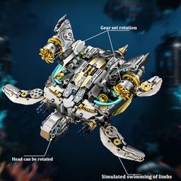Đồ Chơi Lắp Ráp Rùa Biển Cơ Khí MJI 13097 – Mô Hình Mechanical Sea Turtle STEM…