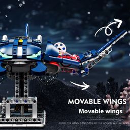 Đồ Chơi Lắp Ráp Cá Đuối Cơ Khí MJI 13057 Có Đèn – Mô Hình Semi Mechanical Mobu…
