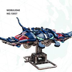 Đồ Chơi Lắp Ráp Cá Đuối Cơ Khí MJI 13057 Có Đèn – Mô Hình Semi Mechanical Mobu…