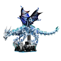 Đồ Chơi Lắp Ráp Rồng Băng Cơ Khí MJI 13093 Có Đèn – Mô Hình Frost Giant Dragon…
