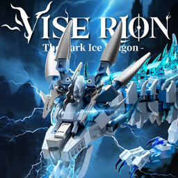 Đồ Chơi Lắp Ráp Rồng Băng Cơ Khí MJI 13093 Có Đèn – Mô Hình Frost Giant Dragon…