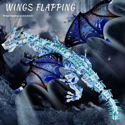 Đồ Chơi Lắp Ráp Rồng Băng Cơ Khí MJI 13093 Có Đèn – Mô Hình Frost Giant Dragon…