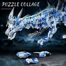 Đồ Chơi Lắp Ráp Rồng Băng Cơ Khí MJI 13093 Có Đèn – Mô Hình Frost Giant Dragon…