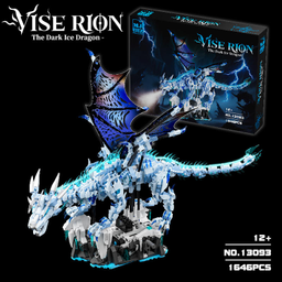 Đồ Chơi Lắp Ráp Rồng Băng Cơ Khí MJI 13093 Có Đèn – Mô Hình Frost Giant Dragon…